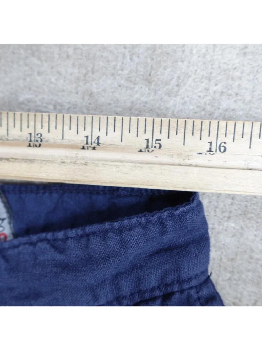 Paperbacks Mens Shorts 32 Blue 100% Linen 11